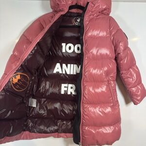 Save The Duck Millie Down Jacket - Shiny Girls Bloom Pink /  SZ 10 Puffer $278